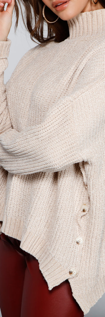 With fun and flirty details, Casual And Cozy Chenille Sweater shows off your unique style for a trendy outfit for the summer season!