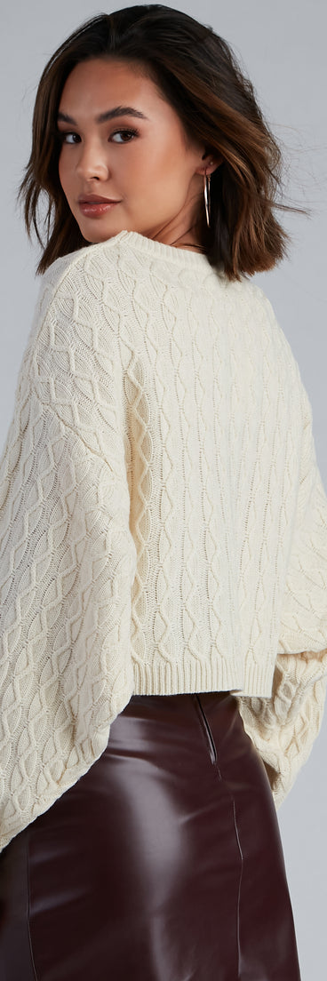 With fun and flirty details, Pumpkin Spice Cable Knit Sweater shows off your unique style for a trendy outfit for the summer season!