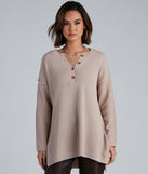 With fun and flirty details, Girl Next Door Henley Long Sleeve Top shows off your unique style for a trendy outfit for the summer season!