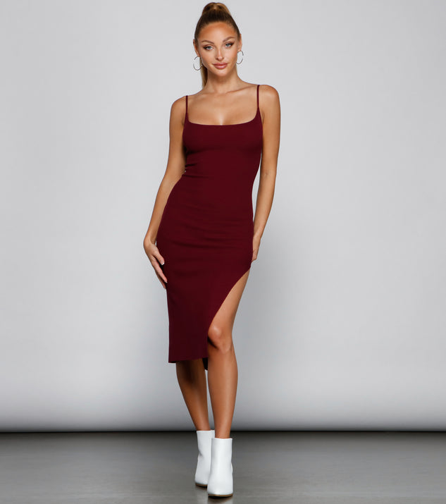 Chic And Seamless Midi Sweater Dress