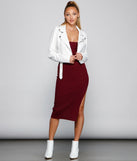 Chic And Seamless Midi Sweater Dress