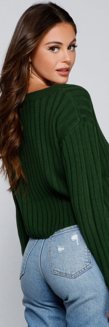 With fun and flirty details, Always Cute Rib Knit Sweater Top shows off your unique style for a trendy outfit for the summer season!