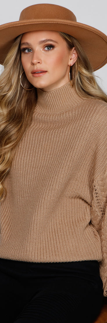 With fun and flirty details, Cuddle Up Cable Knit Sweater shows off your unique style for a trendy outfit for the summer season!