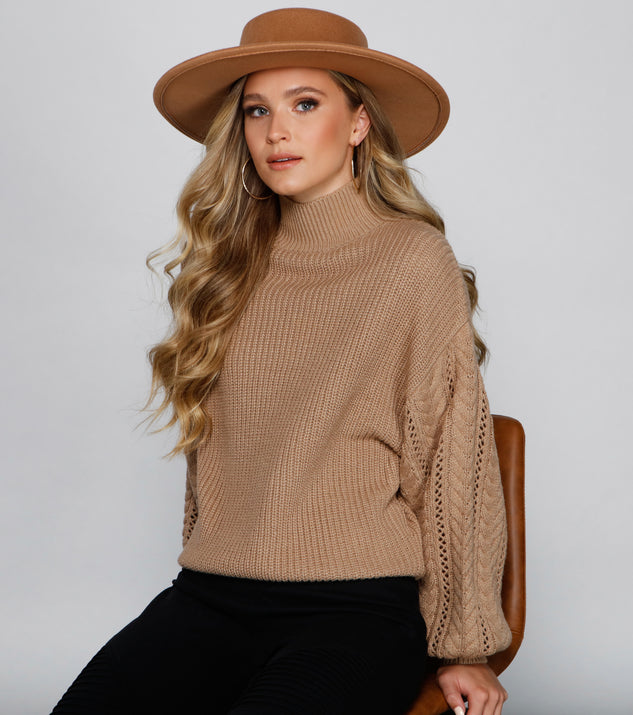 With fun and flirty details, Cuddle Up Cable Knit Sweater shows off your unique style for a trendy outfit for the summer season!