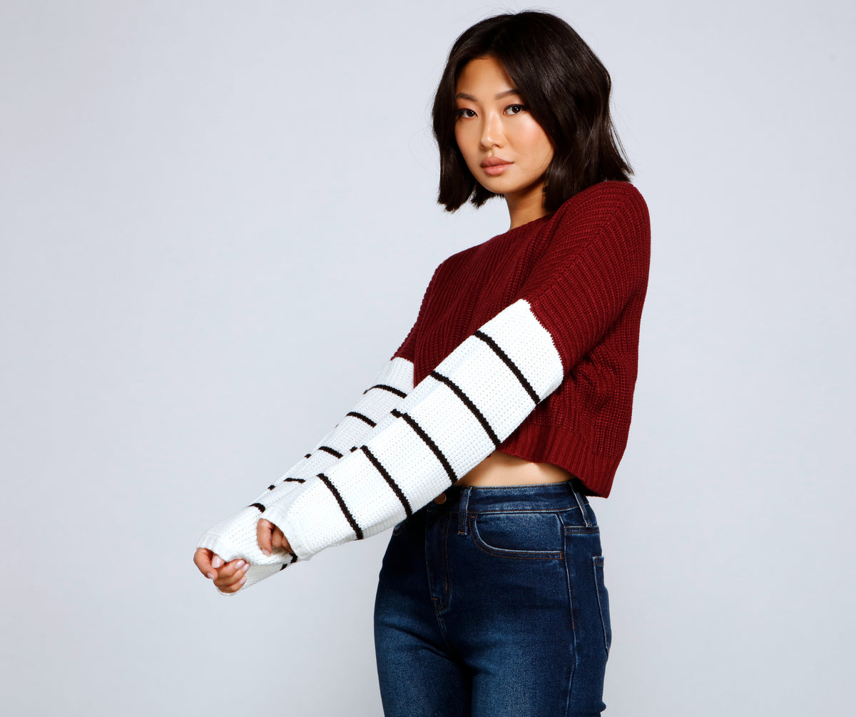 Casually On-Trend Striped Sweater