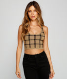 You’ll look stunning in the Plaid Daze Cropped Tank when paired with its matching separate to create a glam clothing set perfect for a New Year’s Eve Party Outfit or Holiday Outfit for any event!