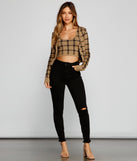 With fun and flirty details, Plaid Daze Cropped Cardigan shows off your unique style for a trendy outfit for the summer season!