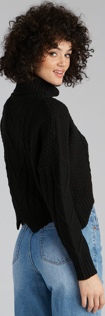 With fun and flirty details, Trendy Staples Scallop Hem Sweater shows off your unique style for a trendy outfit for the summer season!