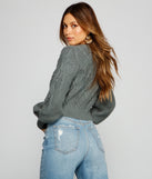 With fun and flirty details, Stylishly Cozy Cable Knit Cropped Cardigan shows off your unique style for a trendy outfit for the summer season!
