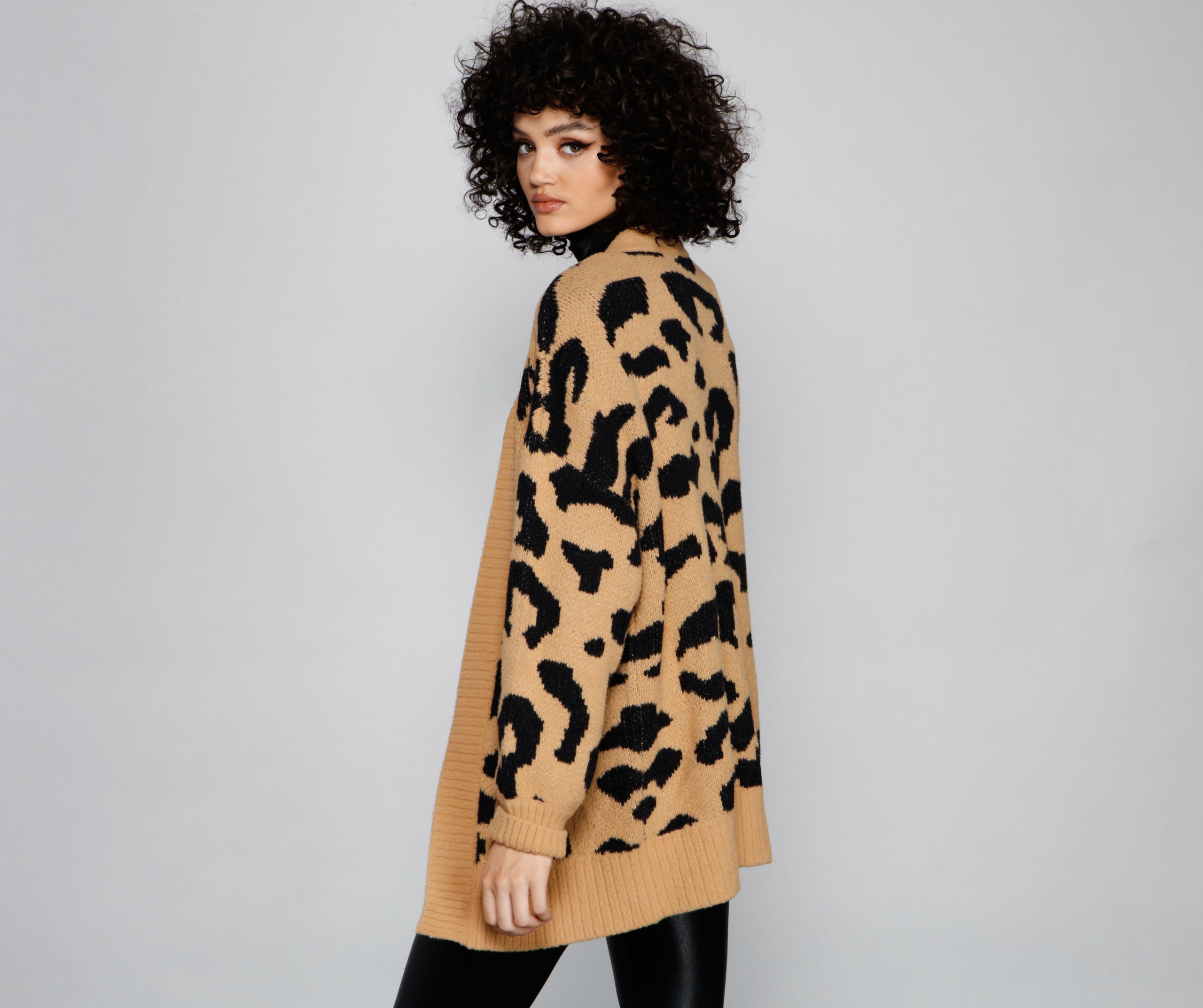 Cozy Vibes Leopard Print Cardigan | Windsor