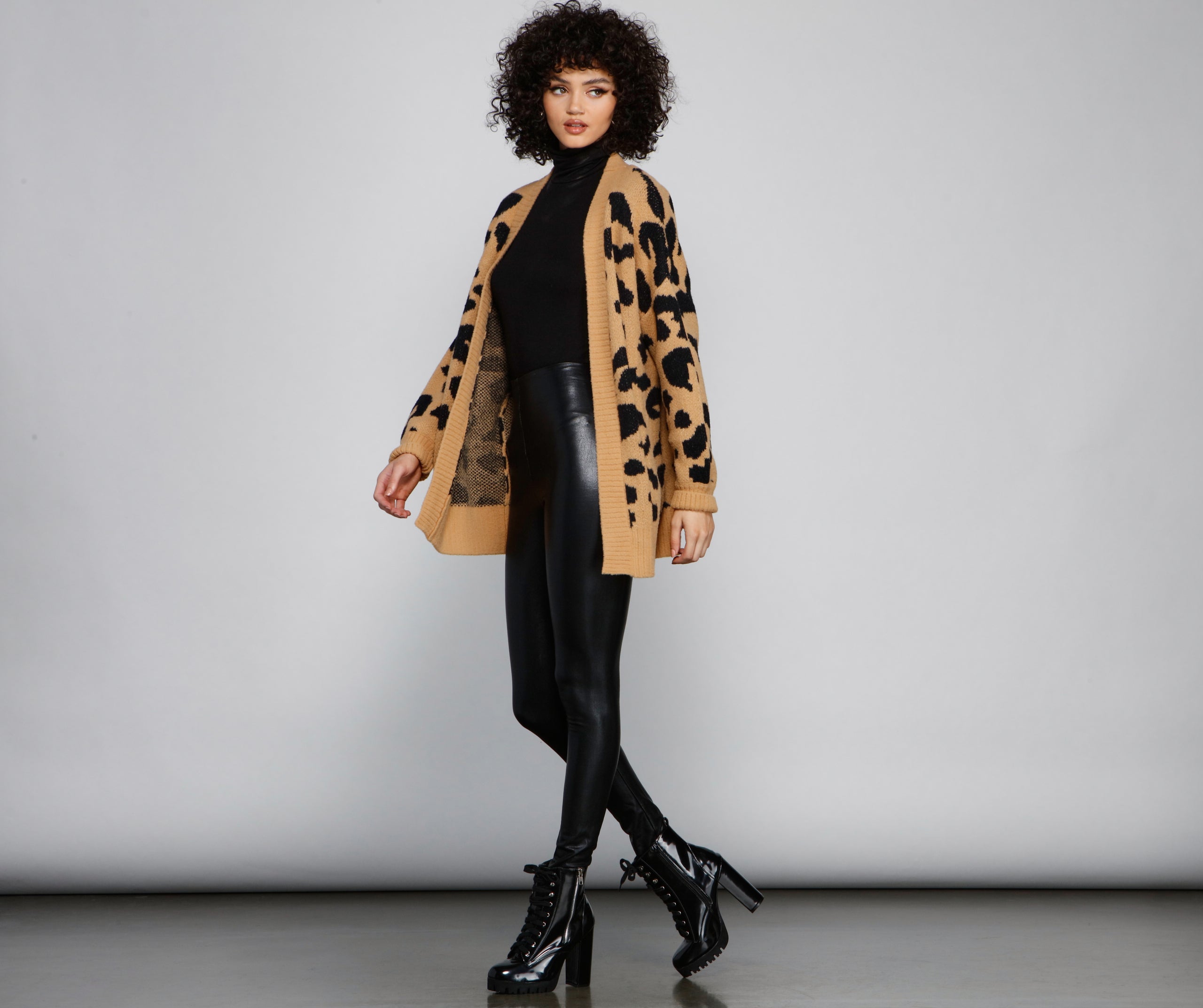 Cozy Vibes Leopard Print Cardigan | Windsor
