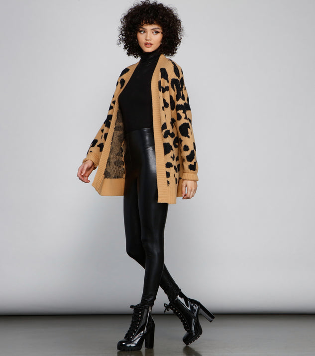 Cozy Vibes Leopard Print Cardigan | Windsor
