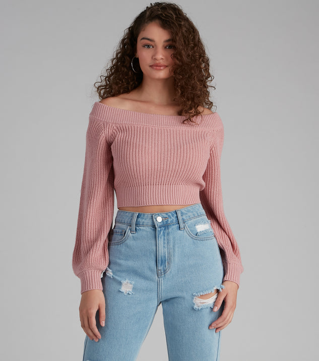 With fun and flirty details, Stay Cute Off-the-Shoulder Sweater shows off your unique style for a trendy outfit for the summer season!