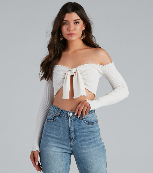 With fun and flirty details, A Trendy Look Tie-Front Crop Top shows off your unique style for a trendy outfit for the summer season!
