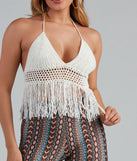 With fun and flirty details, Wild At Heart Crochet Halter Top shows off your unique style for a trendy outfit for the summer season!