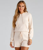 With fun and flirty details, Lounge In Style Hoodie Sweater shows off your unique style for a trendy outfit for the summer season!