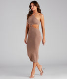Tropic Like It's Hot Halter Midi Dress for Homecoming 2022, Winter Formal Dances, Holiday Dress, Military Balls, Bridesmaids, Wedding Guests, and Prom