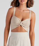 With fun and flirty details, Mixing It Up Twist Sweater Top shows off your unique style for a trendy outfit for the summer season!