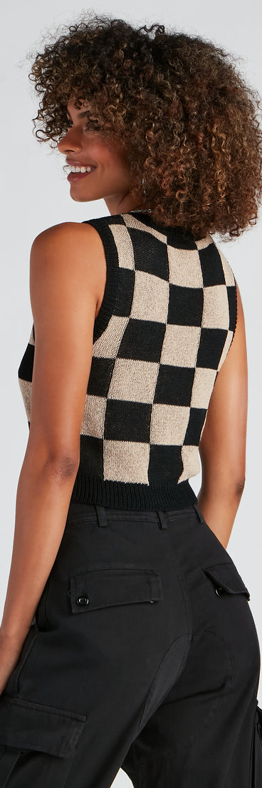 With fun and flirty details, Object Of Style Checkered Vest shows off your unique style for a trendy outfit for the summer season!