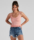 With fun and flirty details, Perfectly Ripe Peplum Tank Top shows off your unique style for a trendy outfit for the summer season!