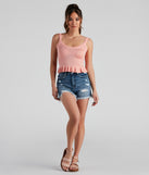 With fun and flirty details, Perfectly Ripe Peplum Tank Top shows off your unique style for a trendy outfit for the summer season!