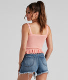 With fun and flirty details, Perfectly Ripe Peplum Tank Top shows off your unique style for a trendy outfit for the summer season!