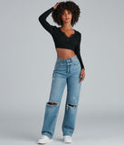 With fun and flirty details, Snap A Pose Crop Top shows off your unique style for a trendy outfit for the summer season!
