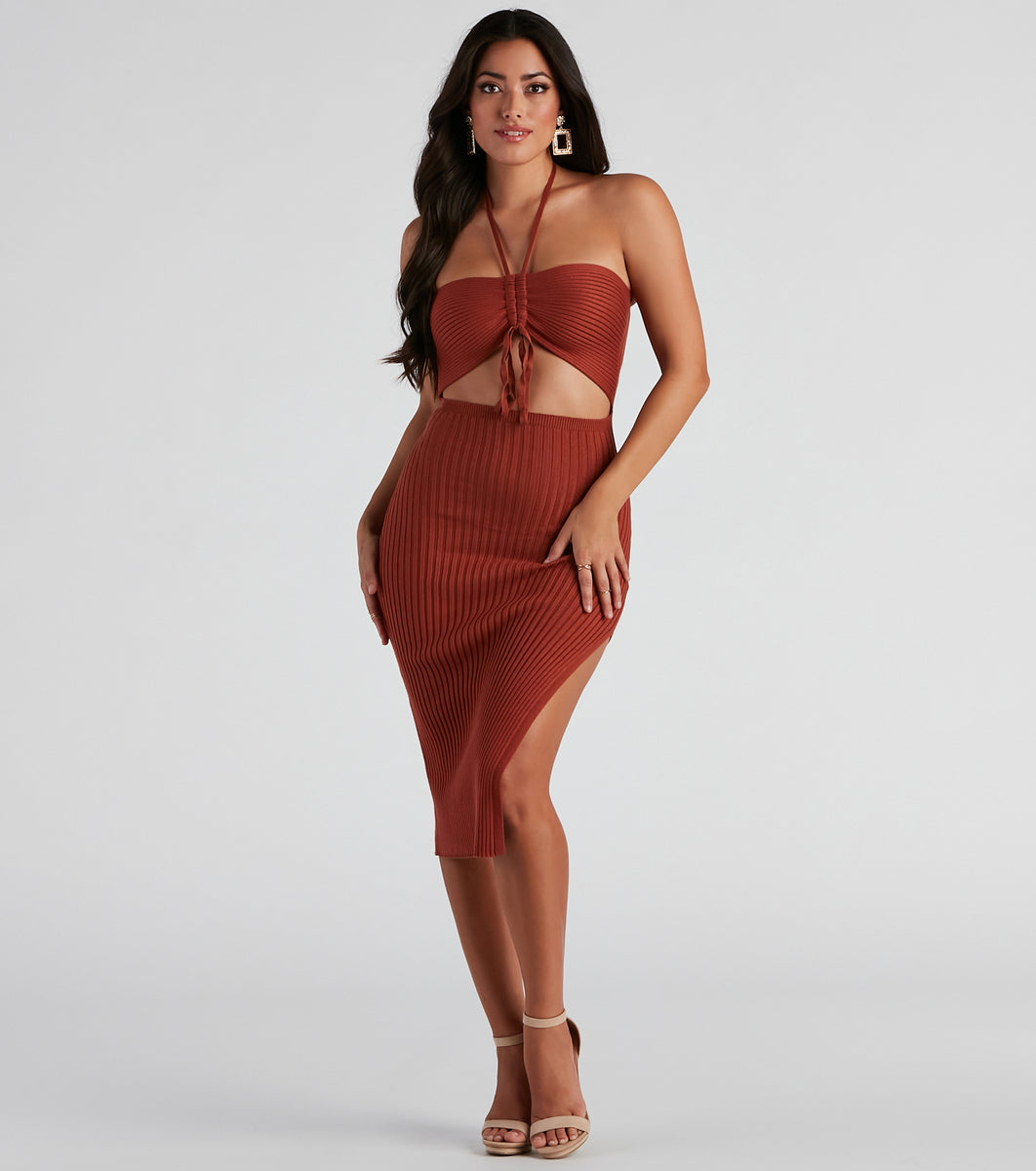 Take Me Out Midi Dress