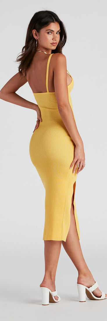 Keep It Light Sweater Midi Dress for Homecoming 2022, Winter Formal Dances, Holiday Dress, Military Balls, Bridesmaids, Wedding Guests, and Prom