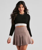 With fun and flirty details, Sport Your Stripes Crop Sweater shows off your unique style for a trendy outfit for the summer season!
