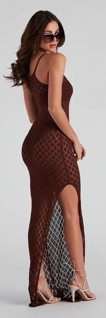 Sunshine Lover Crochet Maxi Coverup