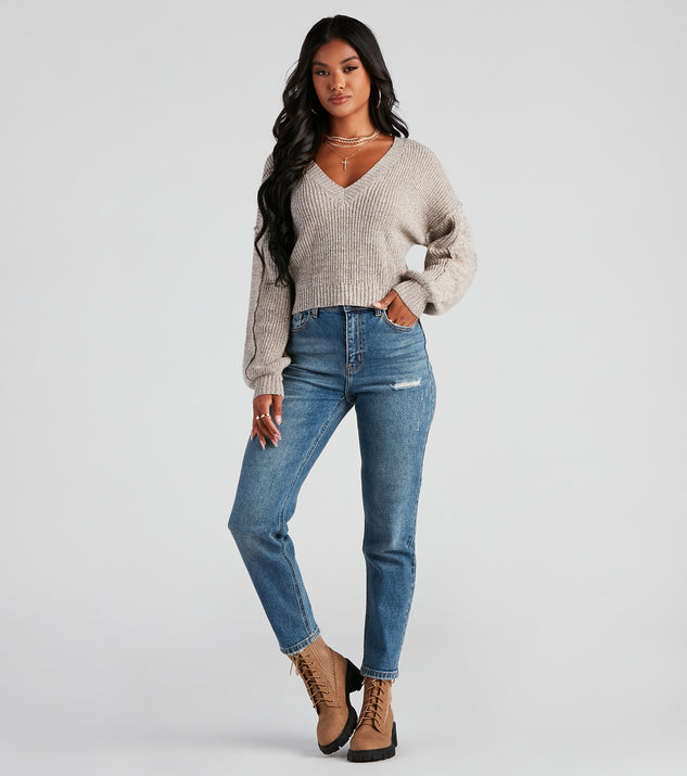 Sunny Day V-neck Knit Sweater - 2 Colors