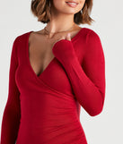 With fun and flirty details, Fall For Surplice Sweater Dress shows off your unique style for a trendy outfit for the summer season!