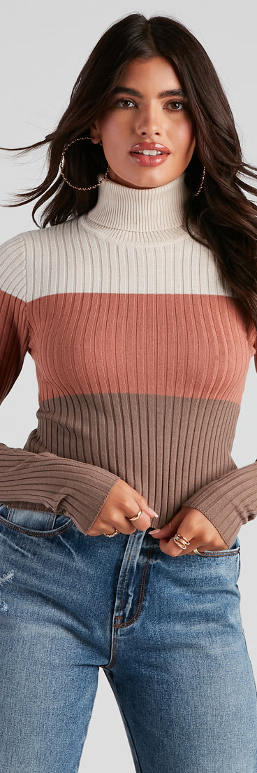 The trendy Latte To Love Turtleneck Sweater Top is the perfect pick to create a holiday outfit, new years attire, cocktail outfit, or party look for any seasonal event!