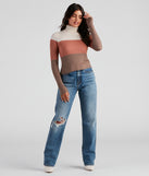 With fun and flirty details, Latte To Love Turtleneck Sweater Top shows off your unique style for a trendy outfit for the summer season!