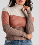 With fun and flirty details, Latte To Love Turtleneck Sweater Top shows off your unique style for a trendy outfit for the summer season!