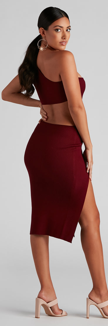 Only View One Shoulder Sweater Dress