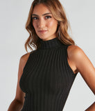 With fun and flirty details, Simple Staple Turtleneck Crop Top shows off your unique style for a trendy outfit for the summer season!