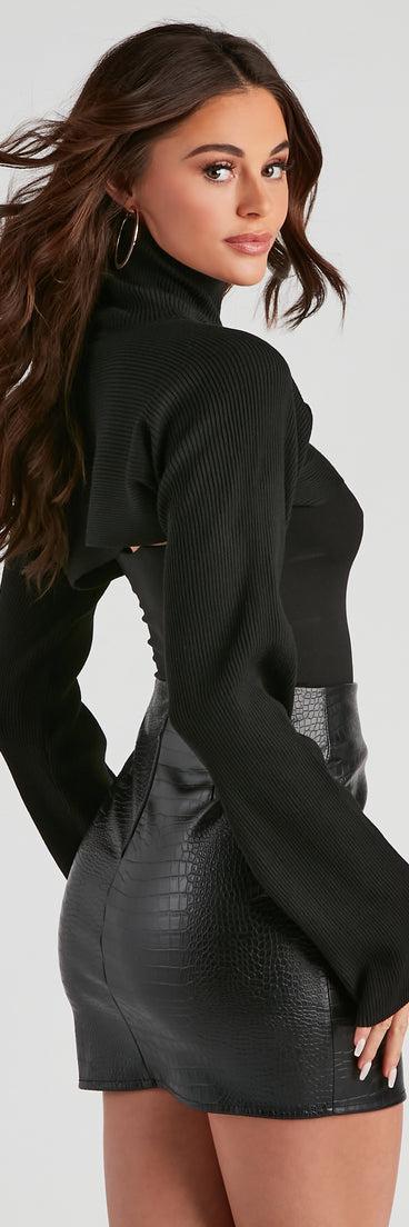 With fun and flirty details, Love On Top Turtleneck Sweater shows off your unique style for a trendy outfit for the summer season!