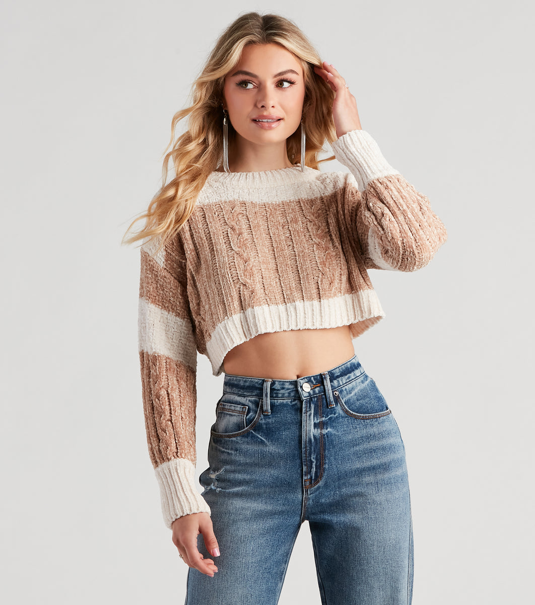 Style Knit Right Chenille Sweater