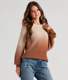 The trendy Pretty In Ombre Rib Knit Sweater is the perfect pick to create a holiday outfit, new years attire, cocktail outfit, or party look for any seasonal event!