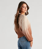 With fun and flirty details, Pretty In Ombre Rib Knit Sweater shows off your unique style for a trendy outfit for the summer season!