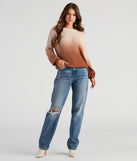 With fun and flirty details, Pretty In Ombre Rib Knit Sweater shows off your unique style for a trendy outfit for the summer season!