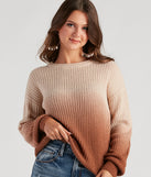 With fun and flirty details, Pretty In Ombre Rib Knit Sweater shows off your unique style for a trendy outfit for the summer season!