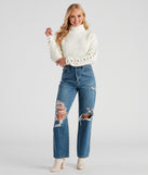 With fun and flirty details, Keep Me Warm Turtleneck Sweater shows off your unique style for a trendy outfit for the summer season!