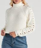 With fun and flirty details, Keep Me Warm Turtleneck Sweater shows off your unique style for a trendy outfit for the summer season!