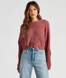 With fun and flirty details, Seasonal Treat Chenille Crop Sweater shows off your unique style for a trendy outfit for the summer season!