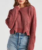 With fun and flirty details, the Seasonal Treat Chenille Crop Sweater shows off your unique style for a trendy outfit for the spring or summer season!