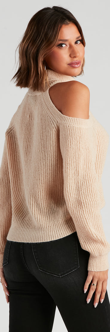 With fun and flirty details, Knit Girl Cold Shoulder Sweater shows off your unique style for a trendy outfit for the summer season!