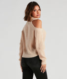 With fun and flirty details, Knit Girl Cold Shoulder Sweater shows off your unique style for a trendy outfit for the summer season!
